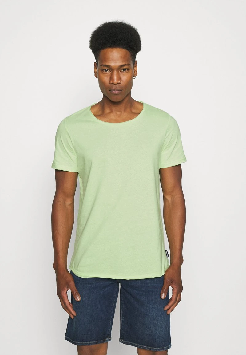 YOURTURN RAW EDGE UNISEX - T-shirt Basic - Green 3 YOURTURN RAW EDGE UNISEX - T-shirt Basic - Green