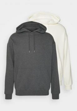YOURTURN UNISEX 2 PACK - Felpa Con Cappuccio - Mottled Dark Grey/off-white -Sconto YOURTURN in Italia 0c61db76ec5d4cdfb3745b60c279d9e2