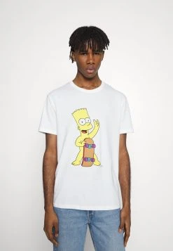 YOURTURN BART SKATE UNISEX TEE - T-shirt Con Stampa - White