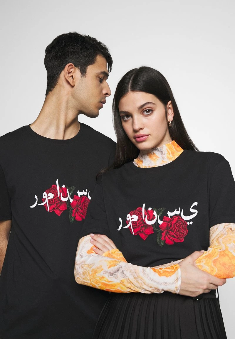 YOURTURN Unisex T-shirt Con Stampa - Black 6 YOURTURN Unisex T-shirt Con Stampa - Black - immagine 4