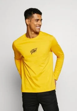 YOURTURN Maglietta A Manica Lunga - Yellow, Unisex