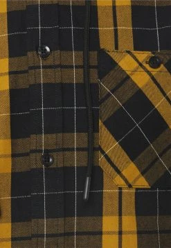 YOURTURN UNISEX CHECK WITH HOOD - Camicia - Black/yellow -Sconto YOURTURN in Italia 1774f3eb9e6a4bb49f56e60422762f82