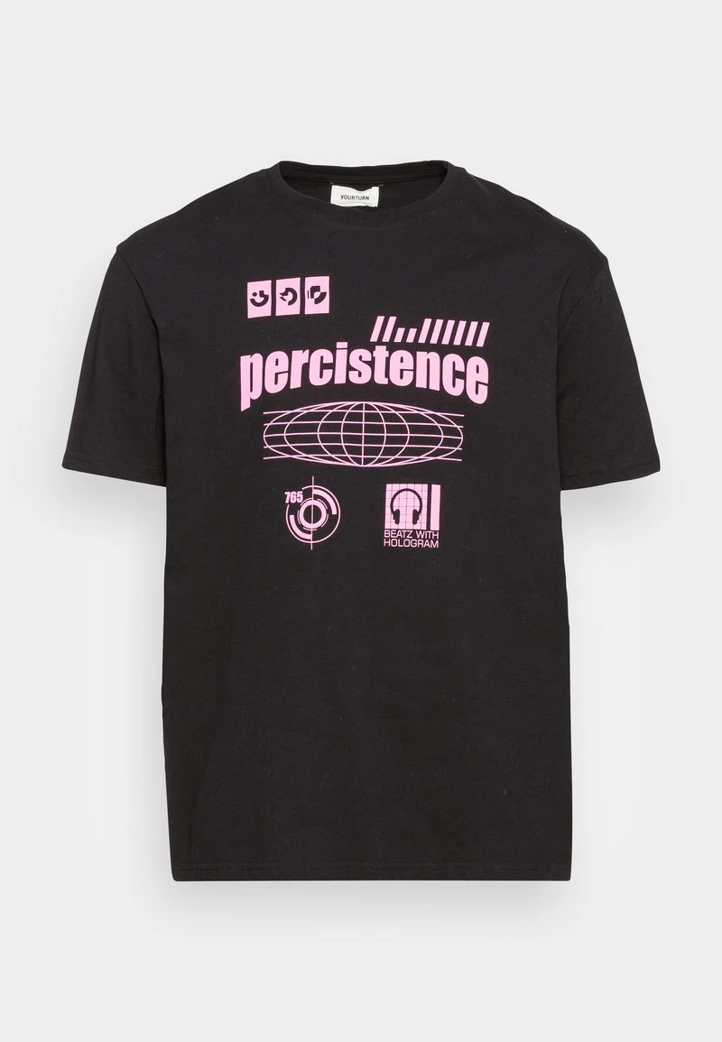 YOURTURN PERCISTENCE GRAPHIC T-SHIRT UNISEX - T-shirt Con Stampa - Black 6 YOURTURN PERCISTENCE GRAPHIC T-SHIRT UNISEX - T-shirt Con Stampa - Black - immagine 4