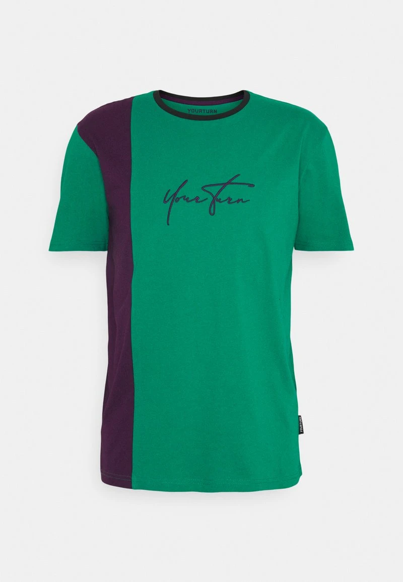 YOURTURN UNISEX - T-shirt Con Stampa - Purple/green 6 YOURTURN UNISEX - T-shirt Con Stampa - Purple/green - immagine 4