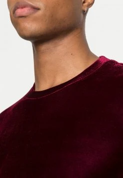 YOURTURN VELVET UNISEX - T-shirt Basic - Bordeaux -Sconto YOURTURN in Italia 31170d16c819463e83cd7a83604da9dd