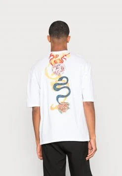 YOURTURN SKULL FLAME GRAPHIC T-SHIRT UNISEX - T-shirt Con Stampa - White -Sconto YOURTURN in Italia 3efe961477c2410e87dfbb531ca6f2a1