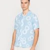 YOURTURN NAÏVE FLOWERS UNISEX - Camicia - Light Blue