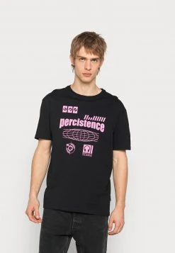 YOURTURN PERCISTENCE GRAPHIC T-SHIRT UNISEX - T-shirt Con Stampa - Black