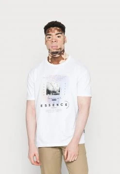 YOURTURN ESSENCE GRAPHIC T-SHIRT UNISEX - T-shirt Con Stampa - White