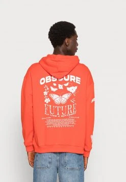 YOURTURN BUTTERFLIES HOODIE - Felpa Con Cappuccio - Orange, Unisex
