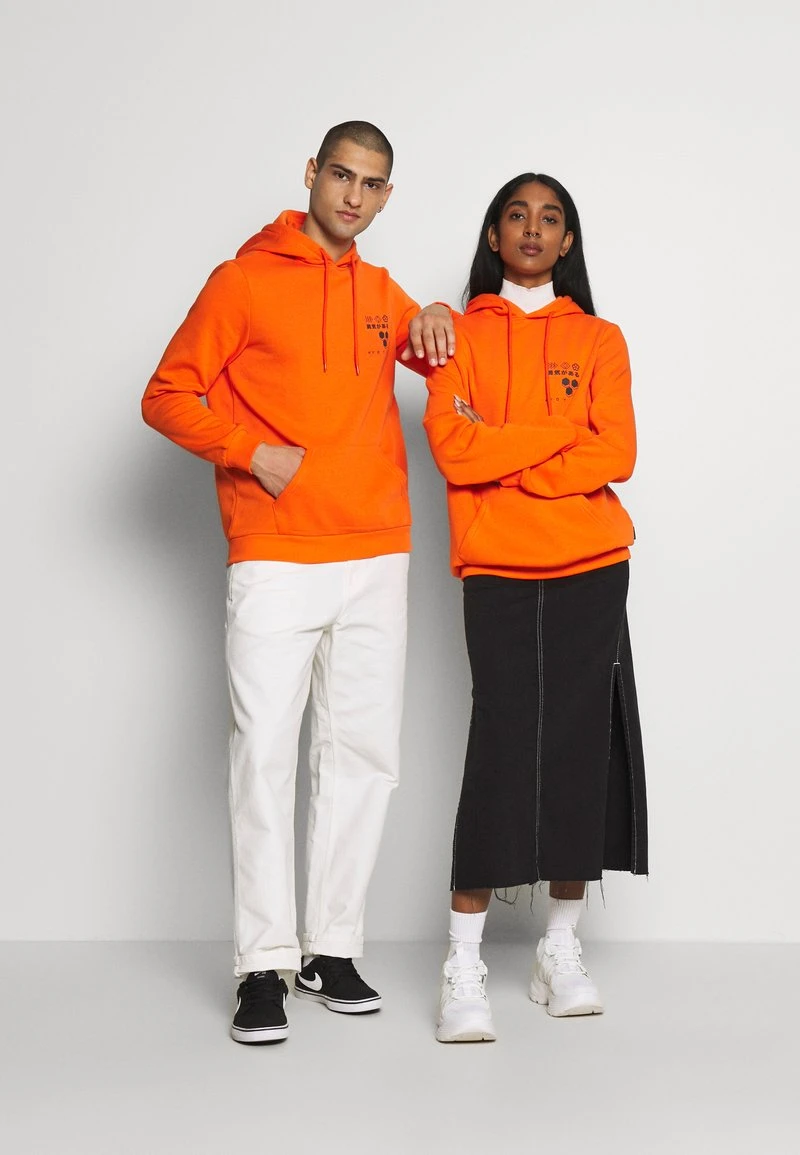 YOURTURN Felpa Con Cappuccio - Orange, Unisex 4 YOURTURN Felpa Con Cappuccio - Orange, Unisex - immagine 2