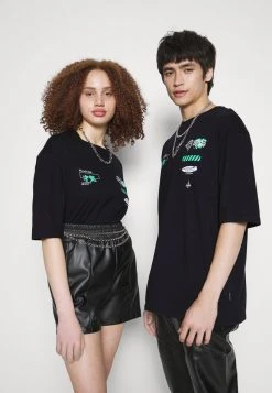 YOURTURN GRAPHIC TEE UNISEX - T-shirt Con Stampa - Black
