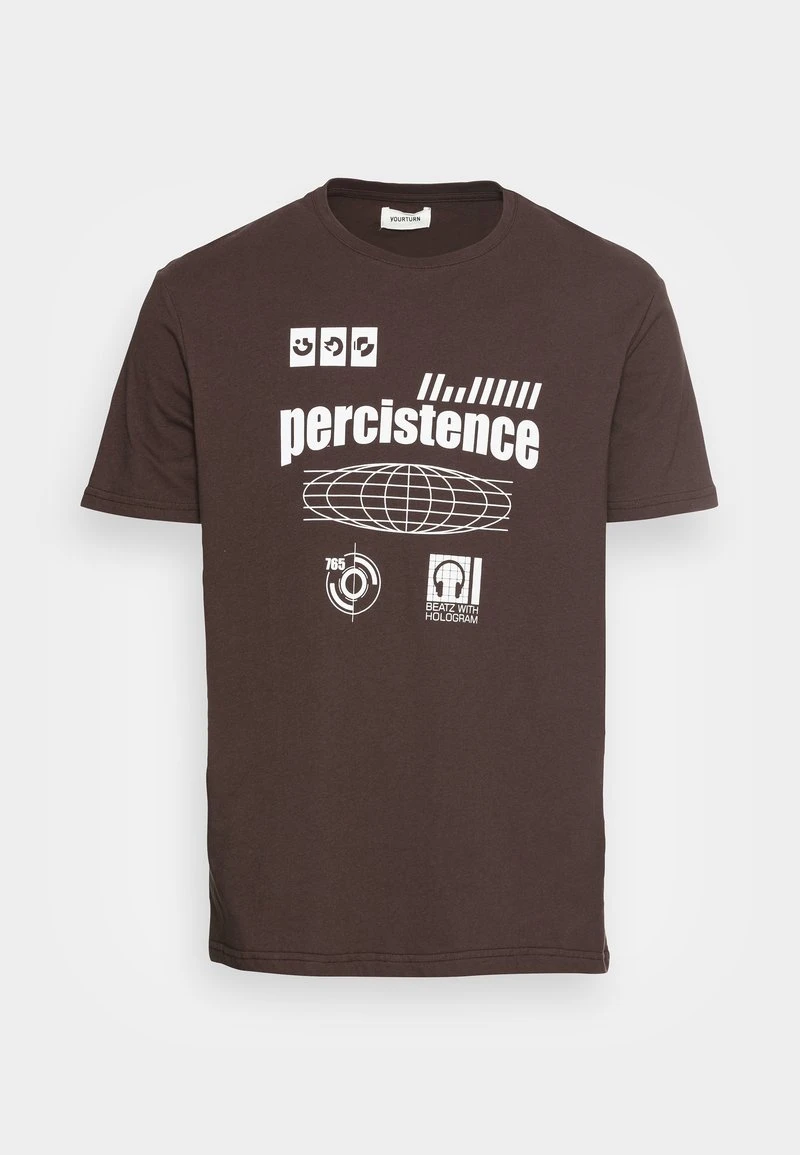YOURTURN PERCISTENCE GRAPHIC T-SHIRT UNISEX - T-shirt Con Stampa - Brown 6 YOURTURN PERCISTENCE GRAPHIC T-SHIRT UNISEX - T-shirt Con Stampa - Brown - immagine 4