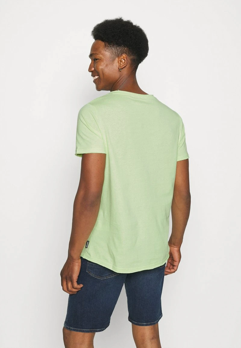 YOURTURN RAW EDGE UNISEX - T-shirt Basic - Green 5 YOURTURN RAW EDGE UNISEX - T-shirt Basic - Green - immagine 3