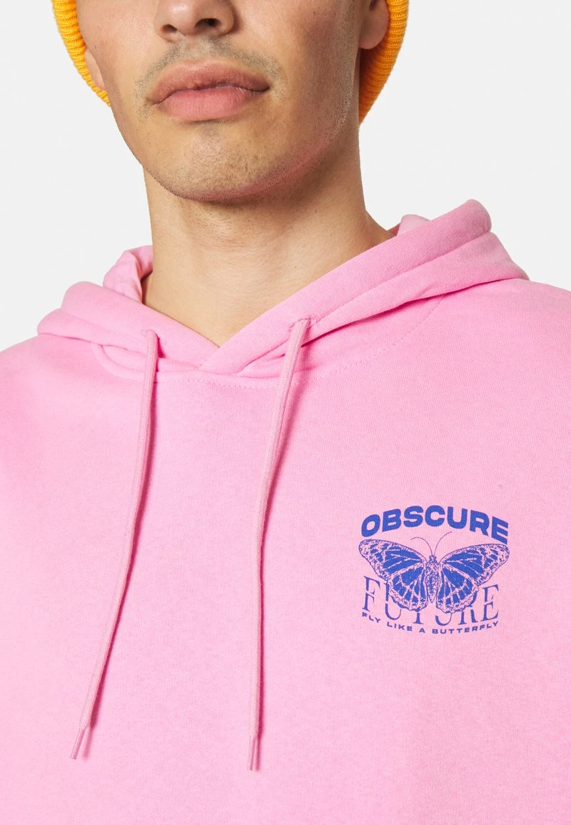 YOURTURN BUTTERFLIES HOODIE - Felpa Con Cappuccio - Pink, Unisex 10 YOURTURN BUTTERFLIES HOODIE - Felpa Con Cappuccio - Pink, Unisex - immagine 8
