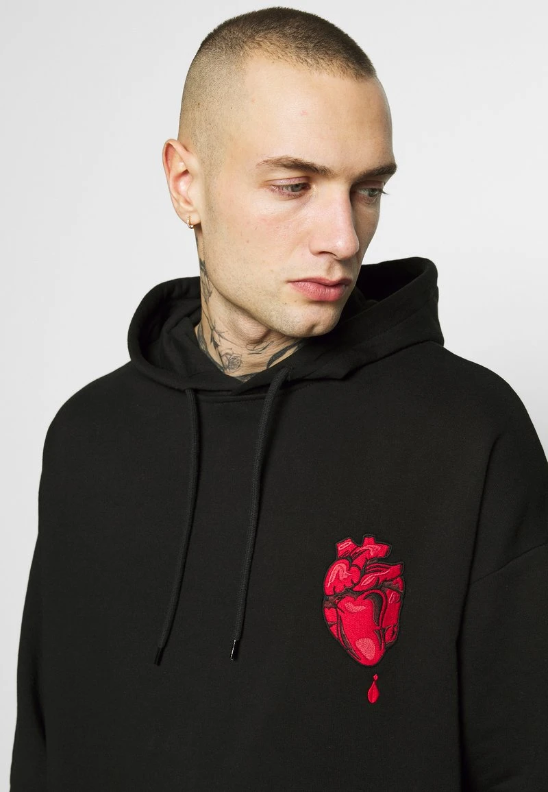 YOURTURN Felpa Con Cappuccio - Black, Unisex 7 YOURTURN Felpa Con Cappuccio - Black, Unisex - immagine 5