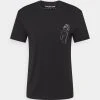 YOURTURN STAR SIGN LOGO UNISEX - T-shirt Con Stampa - Black