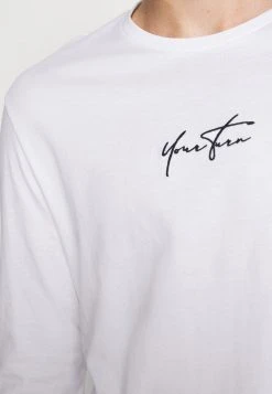 YOURTURN UNISEX - Maglietta A Manica Lunga - White -Sconto YOURTURN in Italia 80857a4fcac24d58b1d71fcc9e051cec