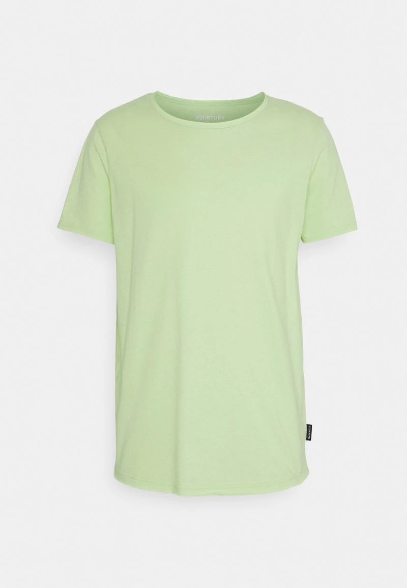 YOURTURN RAW EDGE UNISEX - T-shirt Basic - Green 7 YOURTURN RAW EDGE UNISEX - T-shirt Basic - Green - immagine 5