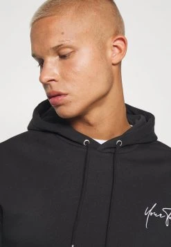 YOURTURN BOLD SCRIPT HOODIE UNISEX - Felpa - Black -Sconto YOURTURN in Italia 9226ebdd10c843e99da9db87ba0dc882