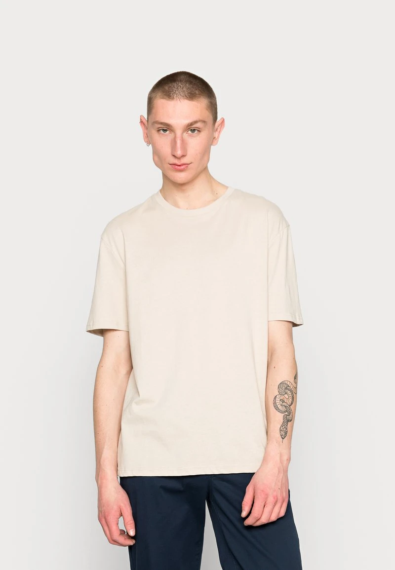 YOURTURN 5 PACK UNISEX - T-shirt Basic - Dark Grey/white/beige 4 YOURTURN 5 PACK UNISEX - T-shirt Basic - Dark Grey/white/beige - immagine 2