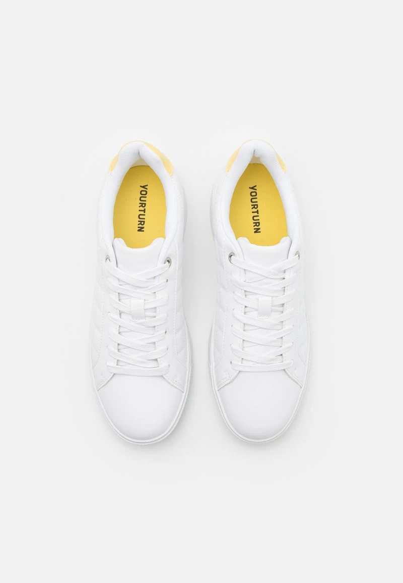 YOURTURN UNISEX - Sneakers Basse - White/yellow 6 YOURTURN UNISEX - Sneakers Basse - White/yellow - immagine 4