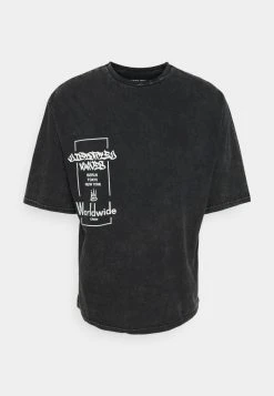 YOURTURN PRINT WASH UNISEX - T-shirt Con Stampa - Black