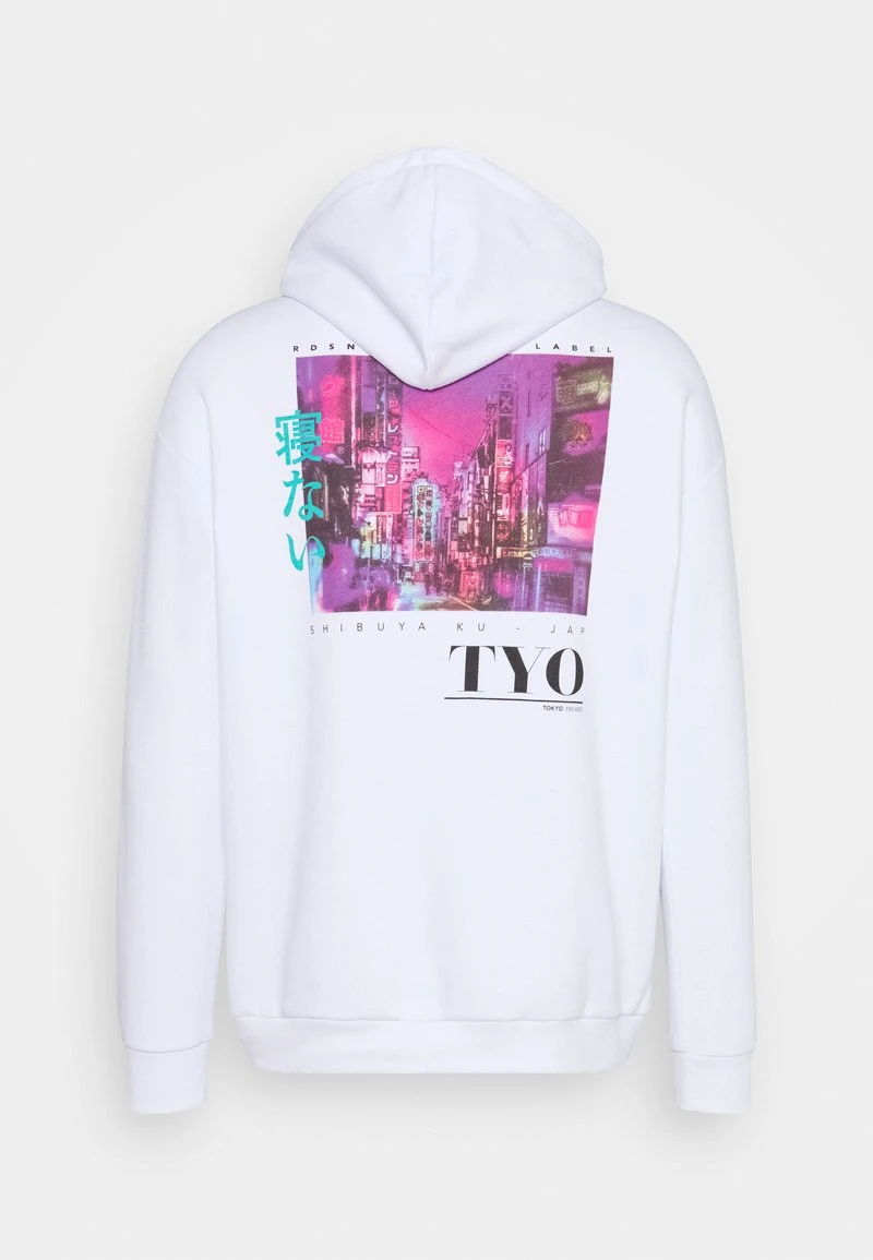 YOURTURN TOKYO STREET HOODIE UNISEX - Felpa Con Cappuccio - White 4 YOURTURN TOKYO STREET HOODIE UNISEX - Felpa Con Cappuccio - White - immagine 2
