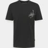 YOURTURN STAR SIGN LOGO UNISEX - T-shirt Con Stampa - Black