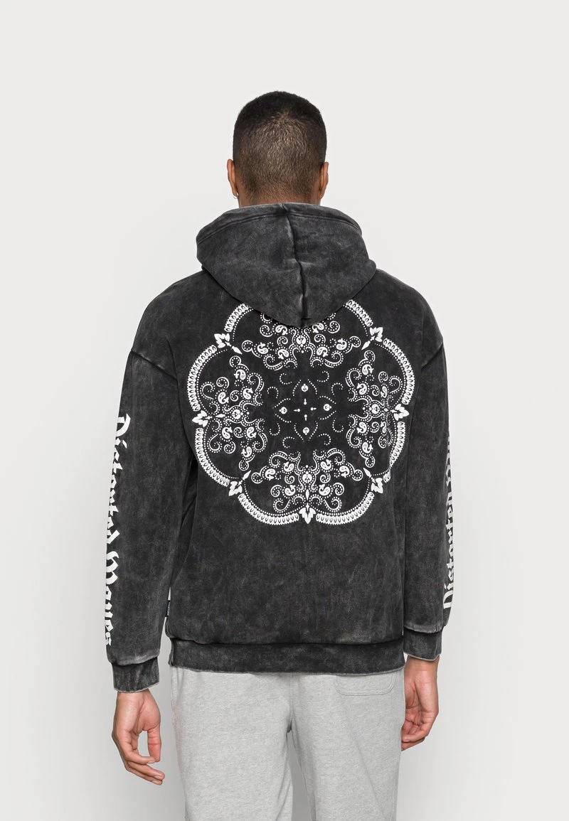 YOURTURN BANDANA PRINT HOODIE - Felpa Con Cappuccio - Black, Unisex 5 YOURTURN BANDANA PRINT HOODIE - Felpa Con Cappuccio - Black, Unisex - immagine 3