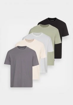 YOURTURN 5 PACK UNISEX - T-shirt Basic - Dark Grey/white/beige 14 YOURTURN 5 PACK UNISEX - T-shirt Basic - Dark Grey/white/beige -Sconto YOURTURN in Italia ad4b65fc9a1a4ee292e39d99f7fd81fb