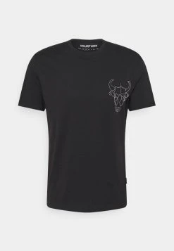 YOURTURN STAR SIGN LOGO UNISEX - T-shirt Con Stampa - Black