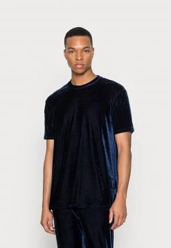YOURTURN VELVET UNISEX - T-shirt Basic - Dark Blue