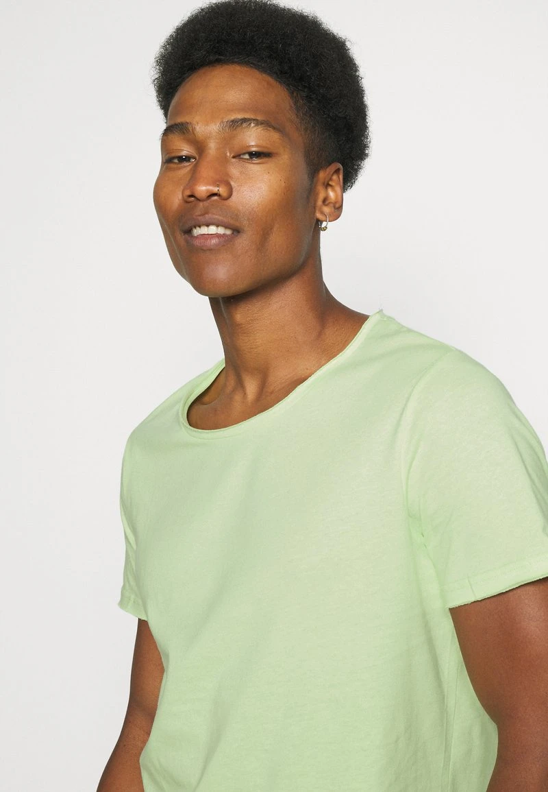 YOURTURN RAW EDGE UNISEX - T-shirt Basic - Green 6 YOURTURN RAW EDGE UNISEX - T-shirt Basic - Green - immagine 4