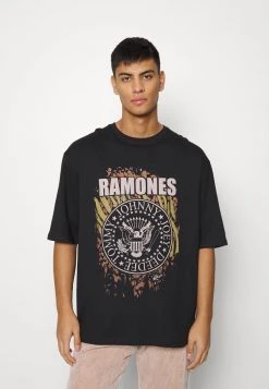 YOURTURN RAMONES TEE UNISEX - T-shirt Con Stampa - Black