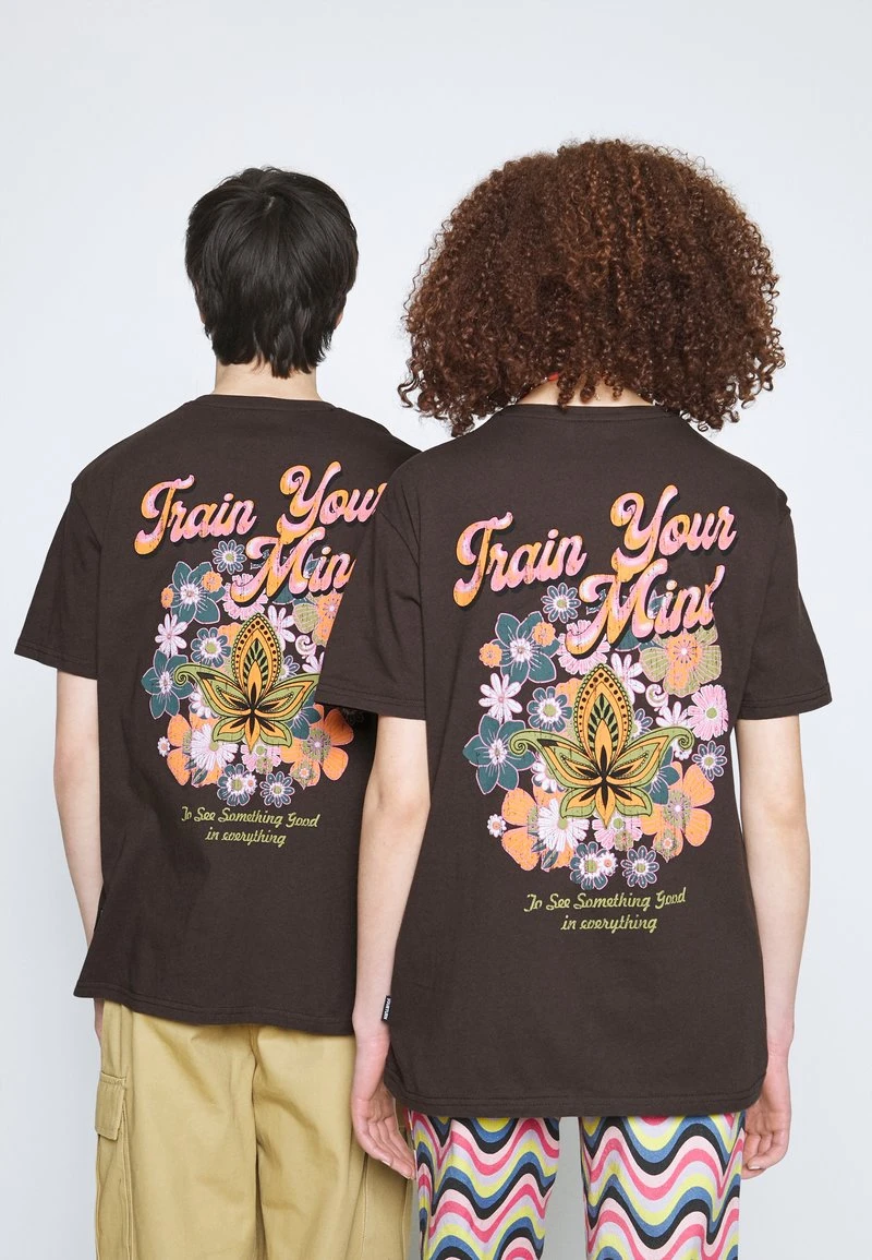 YOURTURN UNISEX - T-shirt Con Stampa - Brown 5 YOURTURN UNISEX - T-shirt Con Stampa - Brown - immagine 3