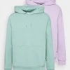 YOURTURN UNISEX 2 PACK - Felpa Con Cappuccio - Lilac/green