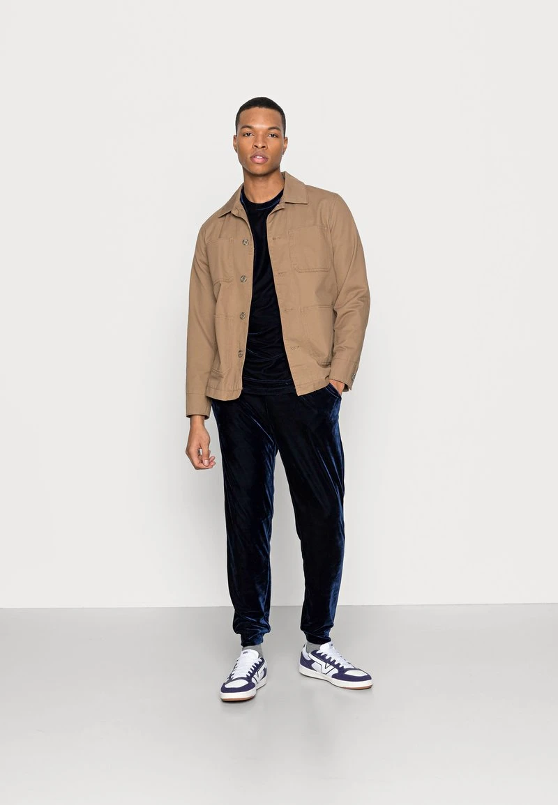 YOURTURN VELVET UNISEX - T-shirt Basic - Dark Blue 4 YOURTURN VELVET UNISEX - T-shirt Basic - Dark Blue - immagine 2