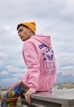 YOURTURN BUTTERFLIES HOODIE - Felpa Con Cappuccio - Pink, Unisex 12 YOURTURN BUTTERFLIES HOODIE - Felpa Con Cappuccio - Pink, Unisex -Sconto YOURTURN in Italia d6f823e87be842848b2c41cc90708b38