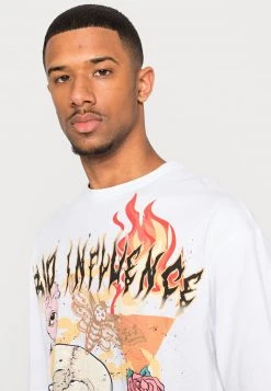 YOURTURN SKULL FLAME GRAPHIC T-SHIRT UNISEX - T-shirt Con Stampa - White -Sconto YOURTURN in Italia dc058207b1e449deb09a6afc26c67ea1