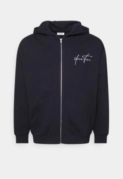YOURTURN BIGCORE SCRIP JACKET - Felpa Con Zip - Black, Unisex