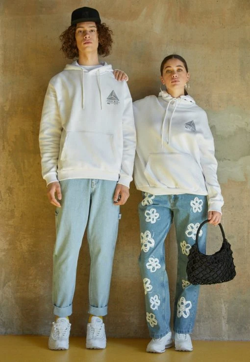 YOURTURN WINCENT WEISS TRIANGLE LOGO UNISEX - Felpa Con Cappuccio - White -Sconto YOURTURN in Italia e7028b296313405c873b97a2d1f7381c