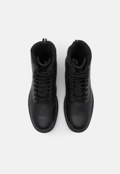 YOURTURN UNISEX - Stivaletti Stringati - Black -Sconto YOURTURN in Italia e90c432e72a94d669639f0d9f905f737