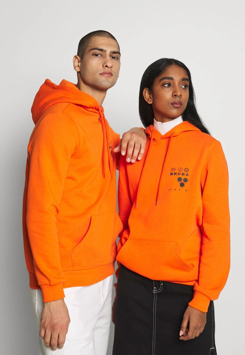YOURTURN Felpa Con Cappuccio - Orange, Unisex 3 YOURTURN Felpa Con Cappuccio - Orange, Unisex