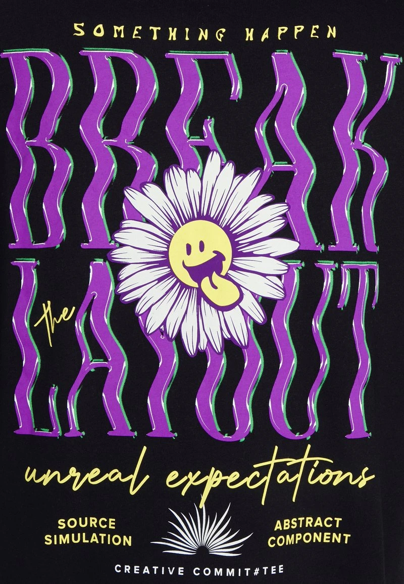 YOURTURN UNISEX - T-shirt Con Stampa - Black 5 YOURTURN UNISEX - T-shirt Con Stampa - Black - immagine 3